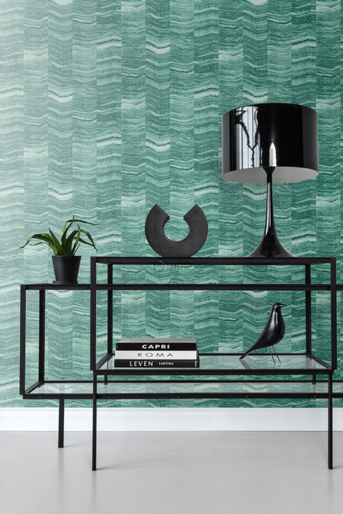 Origin Wallcoverings behang marmer motief smaragd groen - 53 cm x 10,05 m - 337248 - vtwonen shop