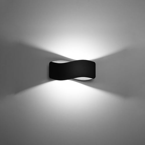 Sollux Lighting Wandlamp TILA 30 zwart - 30x11x13cm