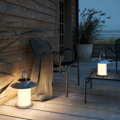 Nordlux Temple Draagbare Tafellamp Buiten | Solar | Ø31cm | LED | IP54 | Verzinkt | Seaside