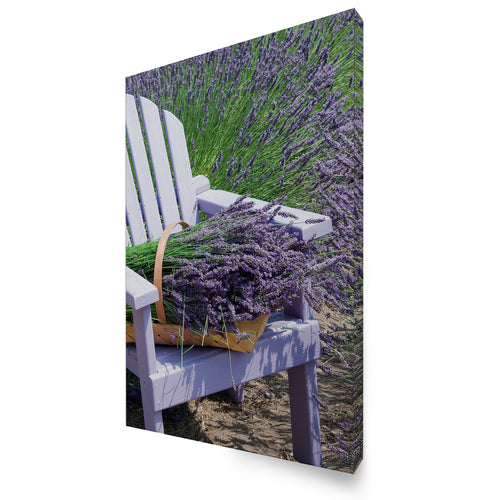 Art for the Home Buitencanvas - Lavendel Stoel - 70x50cm