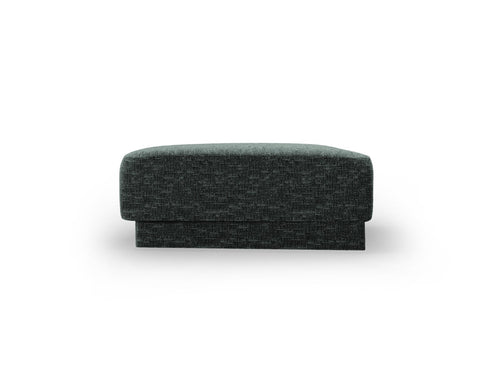Micadoni Poef Miley chenille, olie - 79x88x40cm