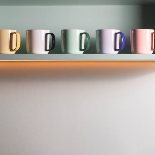 Ona - Beker 37cl wit/zwart Mae - vtwonen shop