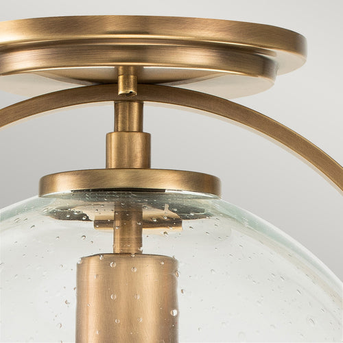 Elstead Hinkley Somerset Globe Plafondlamp Heritage Messing