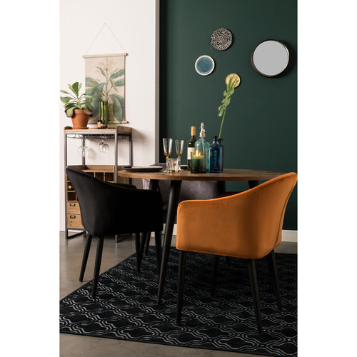 Housecraft Living Catelyn Eetkamerstoel met armleuning Oranje