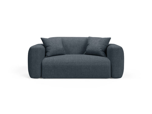 Cosmopolitan Design Modulaire bank Strino 2-zits, structurele stof donkerblauw - 98x180x78cm
