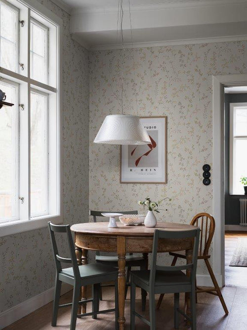 Borastapeter behang veldbloemen beige - 53 cm x 10.05 m - 660988 - vtwonen shop