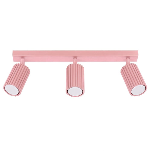 Sollux Lighting Plafondlamp KARBON 3L roze - 45x6,5x16,5cm