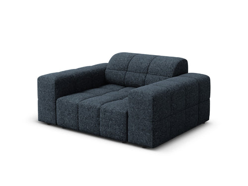 Cosmopolitan Design Fauteuil Chicago chenille koningsblauw - 102x132x78cm