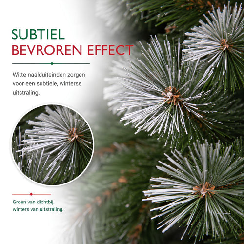 Triumph Tree Pittsburgh Kerstboom - Wit Berijpte Takken met Volle Uitstraling - Kerstversiering voor Binnen - Kunstboom met 940 Takken en Stevige