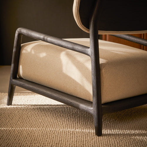 Tikamoon Fauteuil van zwart mindihout - Zwart