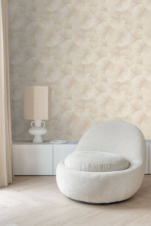 Origin Wallcoverings behang grafisch 3D motief beige - 0.53 x 10.05 m - 348041