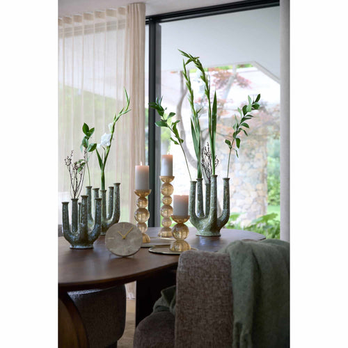 Light & Living vaas Leonjo - groen - 20x14x25cm - vtwonen shop