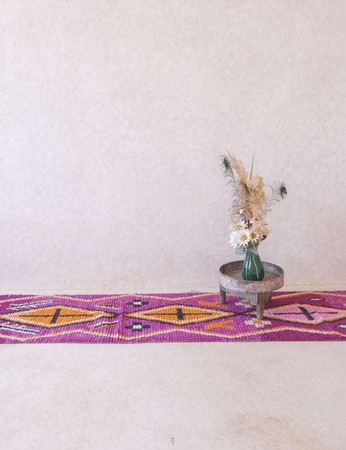 AFK Living vloerkleed Berber - handgemaakt - Wol - 78 x 507 cm