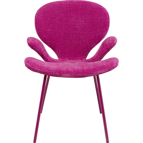 Kare Design Stoel met armleuningen Soft Blossom roze
