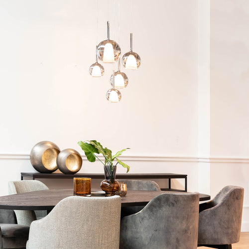 Atmooz hanglamp Saigon 5 - zwart - Ø 40 x H 130 cm - G4