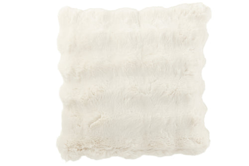 J-Line kussen Wave - polyester - wit - vtwonen shop