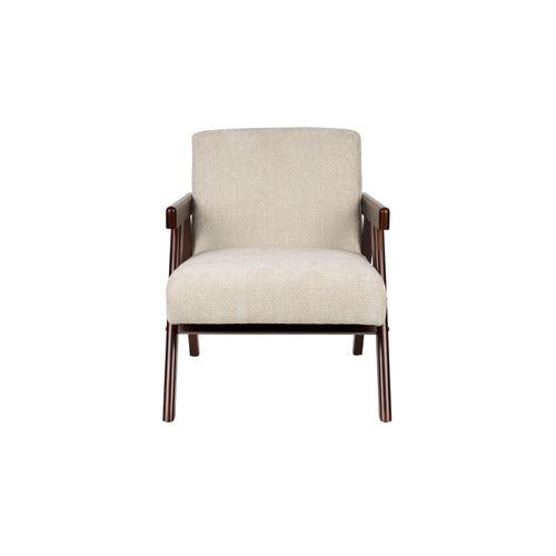 Housecraft Living Panadero Fauteuil met armleuning Hout Bruin donker/ Beige - vtwonen shop