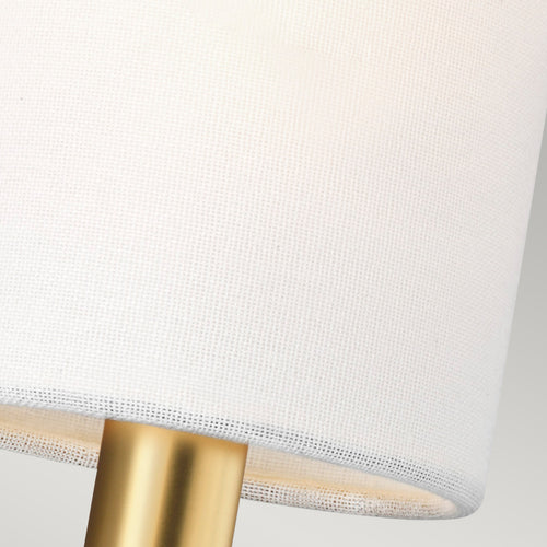 Elstead Brianna 2 lichte wandlamp, gepolijst messing, E14