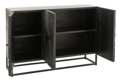 J-Line kast Shanil - hout/ijzer - zwart - vtwonen shop