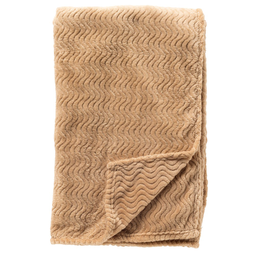 BARTOS - plaid 140x180 cm - recycled - golfpatroon - Irish Cream - beige