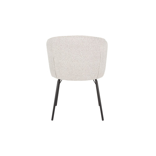 Housecraft Living Joa Eetkamerstoelen Bouclé Beige - Set van 2 - vtwonen shop