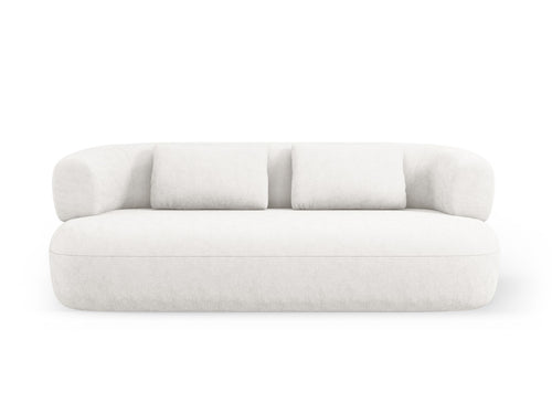 Micadoni Bank Jenny 3-zits, chenille, lichtbeige - 90x178x73cm