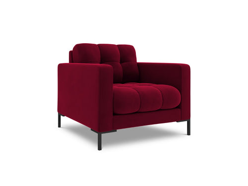 Cosmopolitan Design Fauteuil Bali flueel, rood - 96x87x75cm