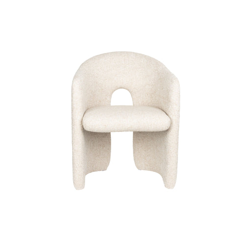 Zuiver Contour Eetkamerstoelen Armleuning Beige - Set van 2