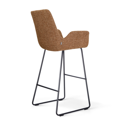 Nolon Nino-Eef barkruk bruin blend - zwart onderstel - 75 cm