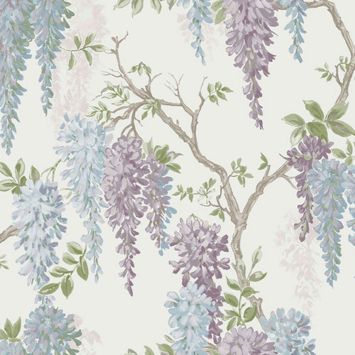 Laura Ashley vliesbehang Wisteria Garden Pale Iris - 10mx52cm - vtwonen shop