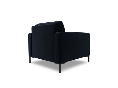 Cosmopolitan Design Fauteuil Bali flueel, donkerblauw - 96x87x75cm