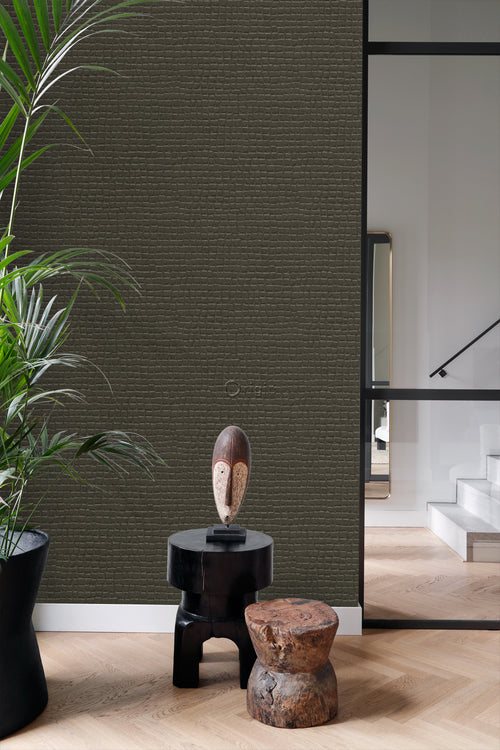 Origin Wallcoverings behang krokodillenhuid donkerbruin - 0,53 x 10,05 m - 347782 - vtwonen shop