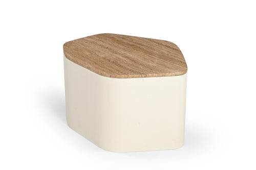Giga Meubel Salontafel Cersei - Organisch - Travertin - 76cm