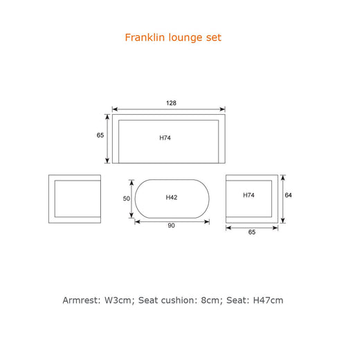 Garden Impressions Franklin loungeset natural wicker/mystic grey - vtwonen shop