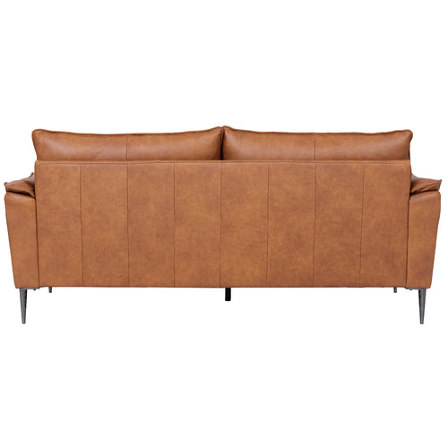 Furnhouse 3-zitsbank Soul - Cognacbruin - Leer - 90x195x88