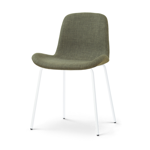 Nolon Nora-Fé eetkamerstoel forestgroen - wit onderstel - vtwonen shop
