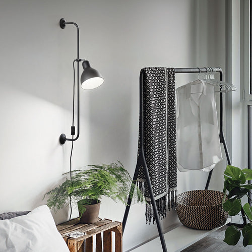 Ideal Lux Shower - 1 Light Wandlamp Zwart