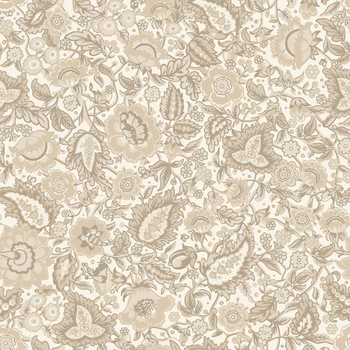 ESTAhome behang vintage bloemen beige en bruin - 50 x 900 cm - 132238