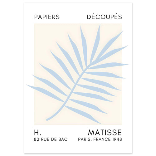 Artfulprints  Matisse – Floral reef light blue   poster 50x70 cm - vtwonen shop