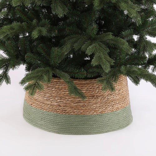 House of Seasons Kerstboomrok - H26 x Ø50 cm - Zeegras - Groen