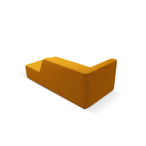 Cosmopolitan Design - Ligstoel rechts Siena ribfluwelen geel - 181x93x69cm