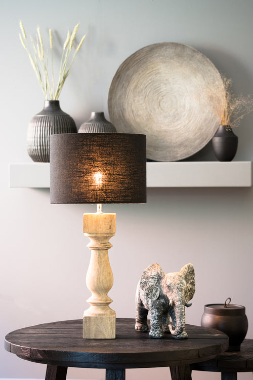 Light & Living lampvoet CUMANI - Ø10x47cm - bruin