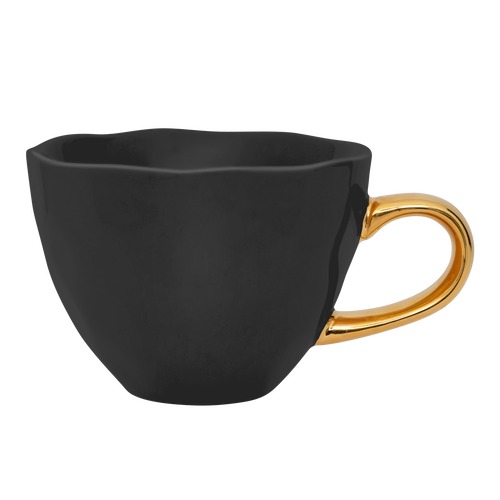 Urban Nature Culture  Good Morning serviesset cappuccino/tea kopje met bord 17cm - Black -  8-delig