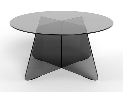 Rebellenclub  Circe Salontafel - ø80 cm - Rookglas