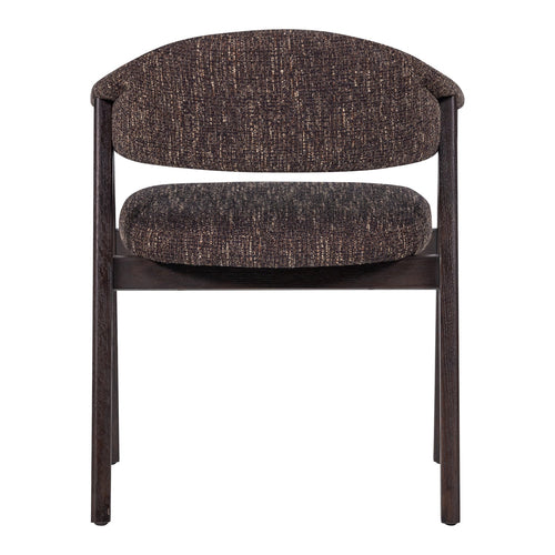 WOOOD eetkamerstoel met armleuning Tunar - Hout - Donkerbruin - Set van 2 - 77x60x60