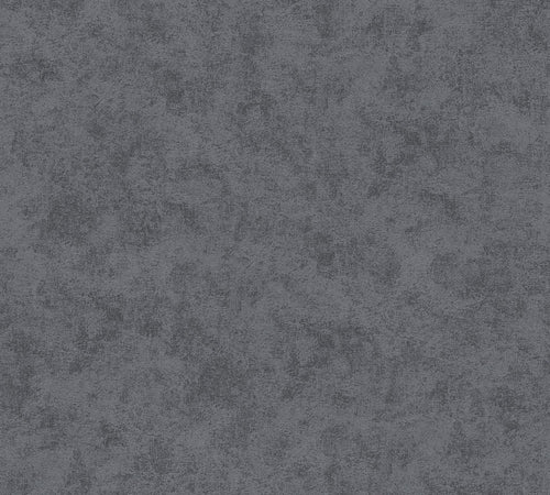 Livingwalls behang effen grijs en zwart - 53 cm x 10.05 m - AS-116093