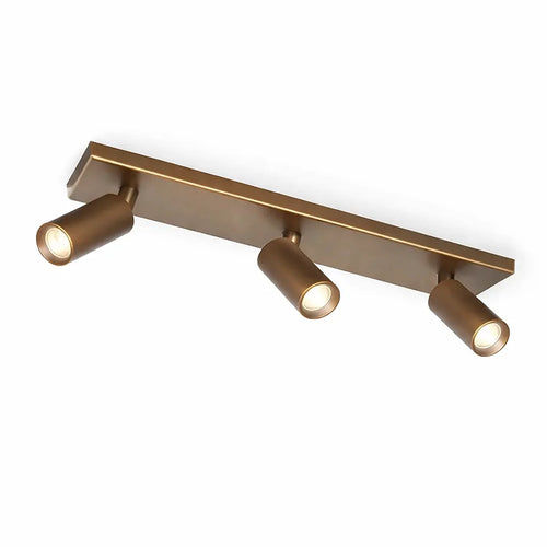 Freelight spot Scolo - 3 lichts - 46  x 12   cm - brons goud