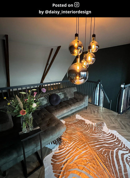 Lucide hanglamp JULIUS - 5xE27 - Fumé - vtwonen shop