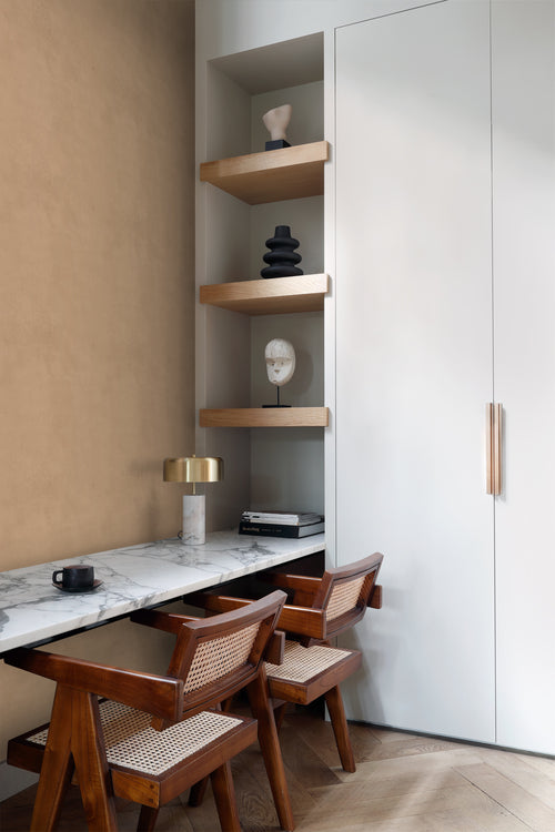 Origin Wallcoverings behang betonlook licht terracotta - 50 x 900 cm - 348070 - vtwonen shop