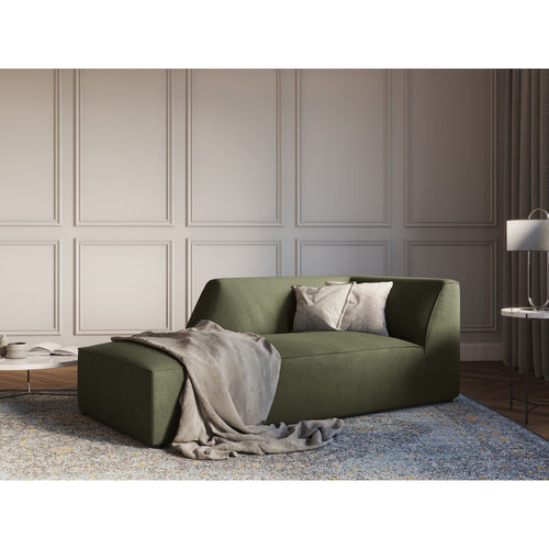 Cosmopolitan Design - Linker meridiaan Siena ribfluwelen groente - 181x93x69cm